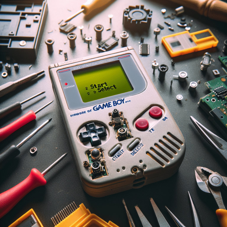 Repairing Your Game Boy's Start and Select Buttons